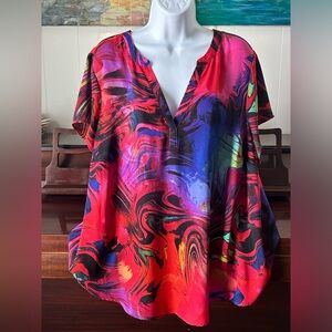 Torrid multicolor blouse size 1